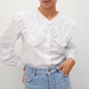 Mango Double Baby-Collar Shirt